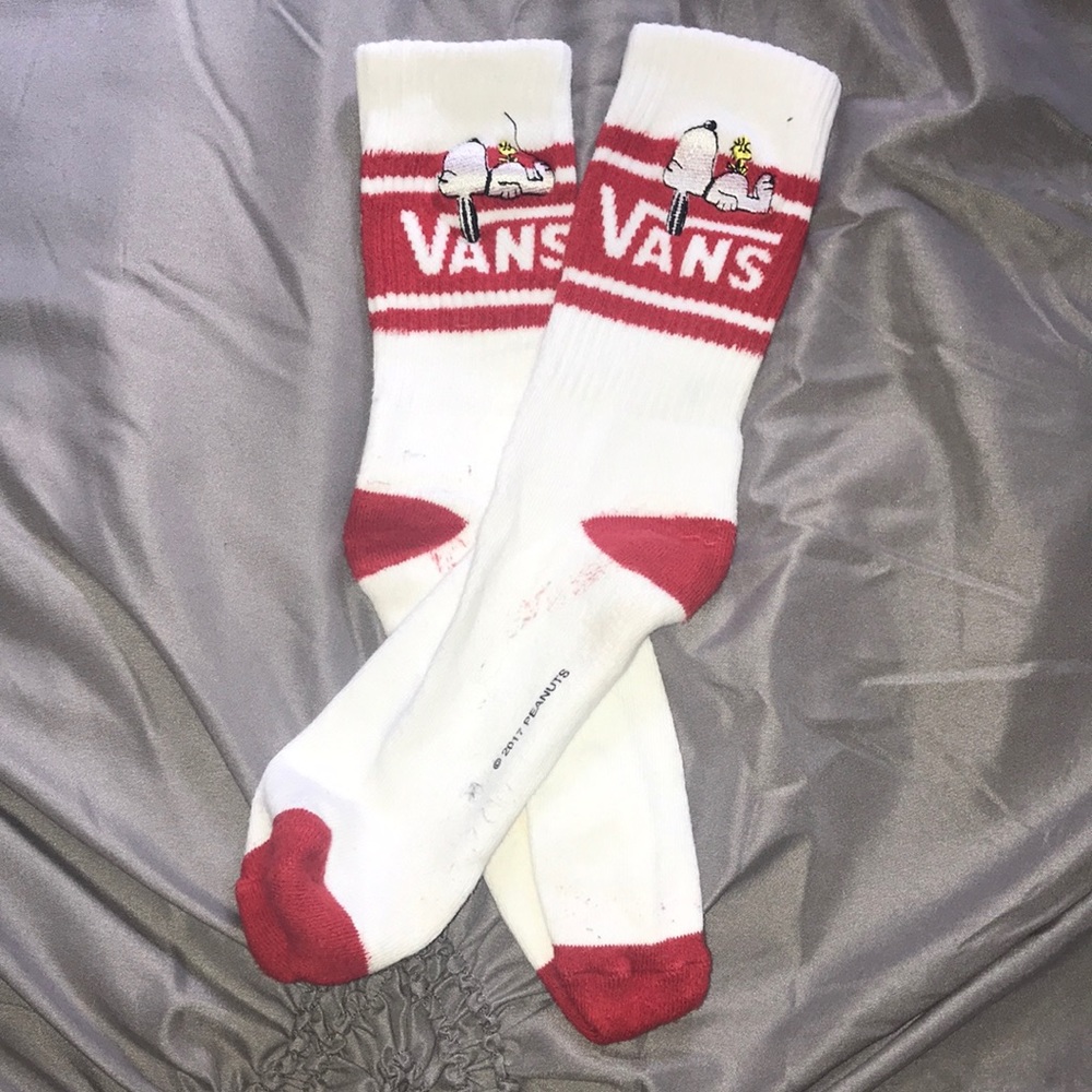 Vans Snoopy tube socks.